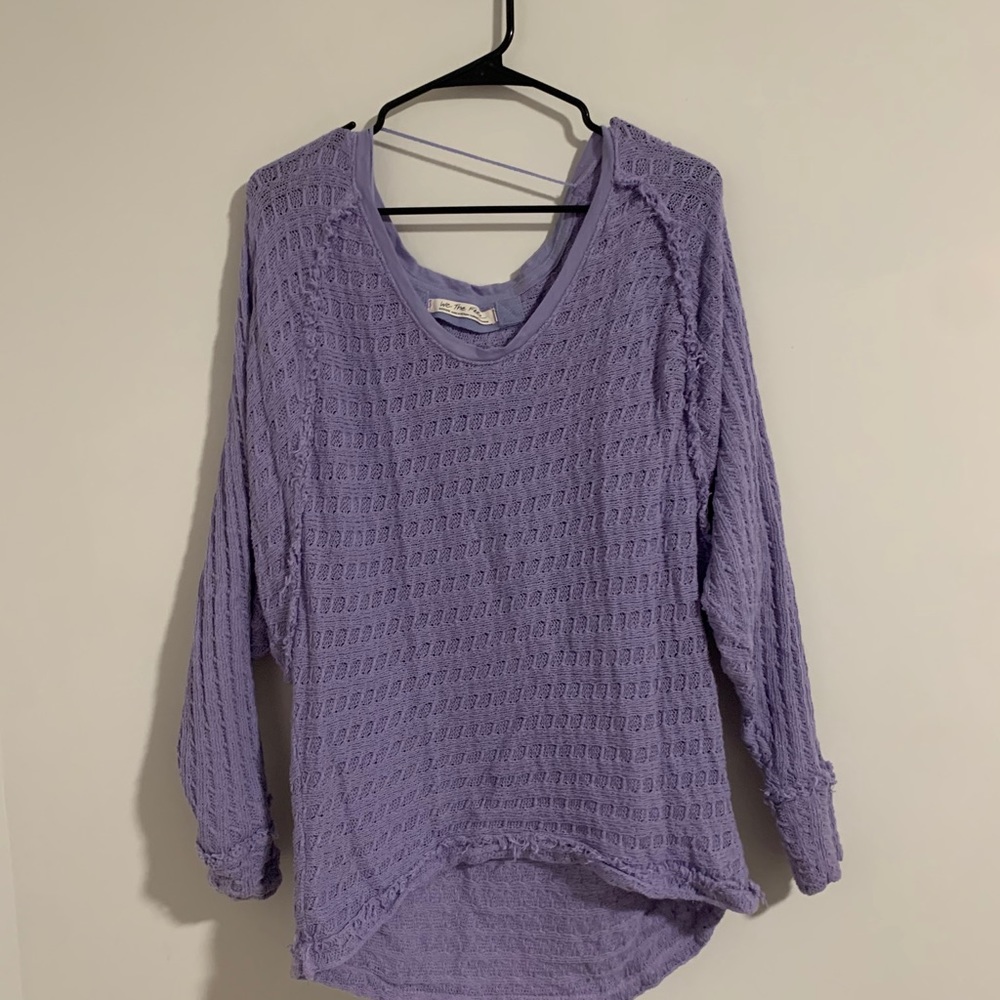 Purple Free People Sweater
